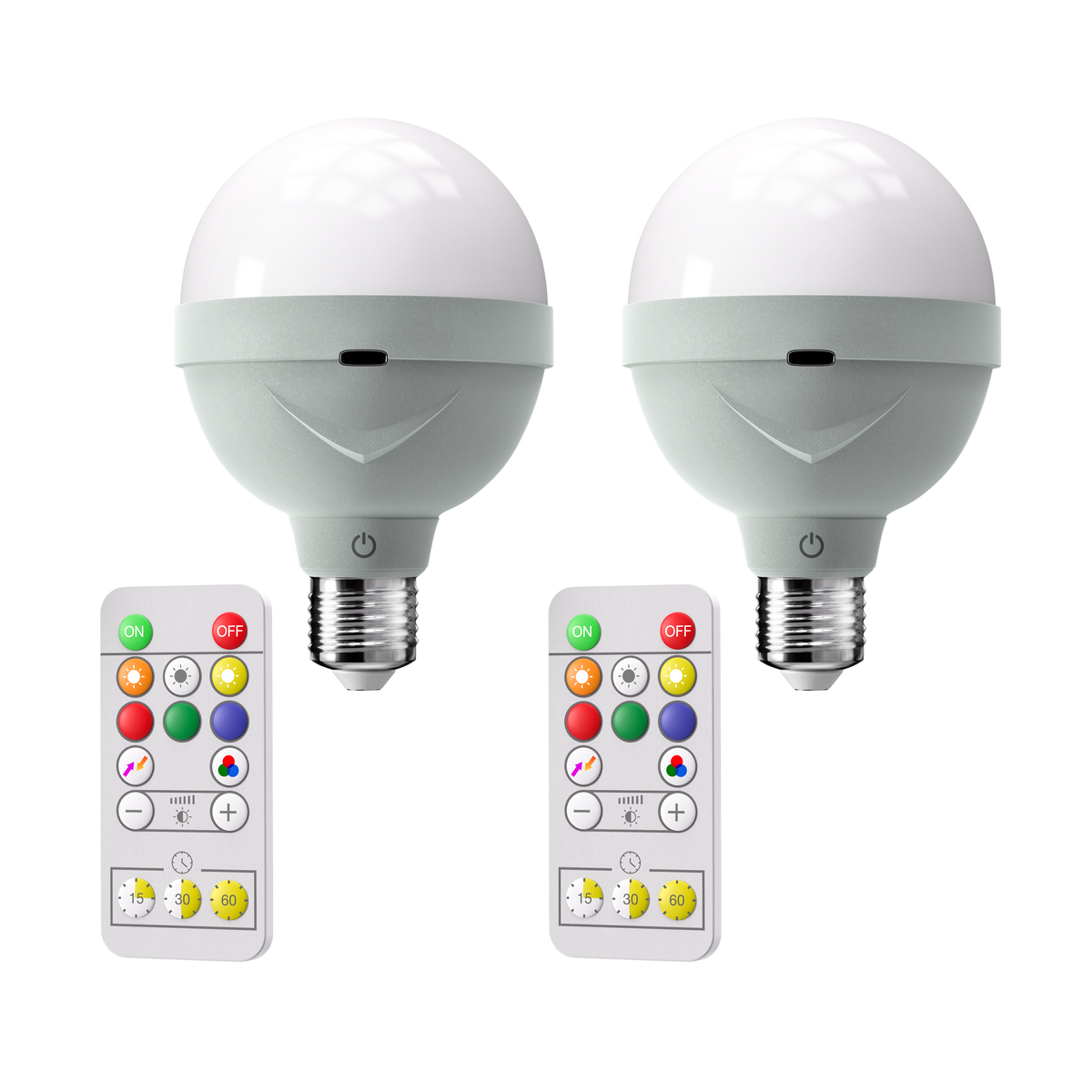 Pridola Design WIRELESS RECHARGEABLE LIGHT BULBS (SET OF 2)
