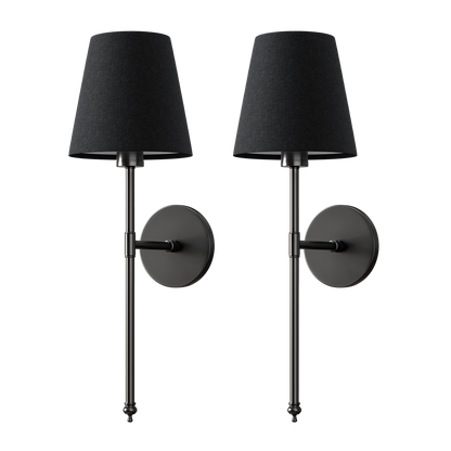 WIRELESS DARK WALL SCONCES (SET OF 2)